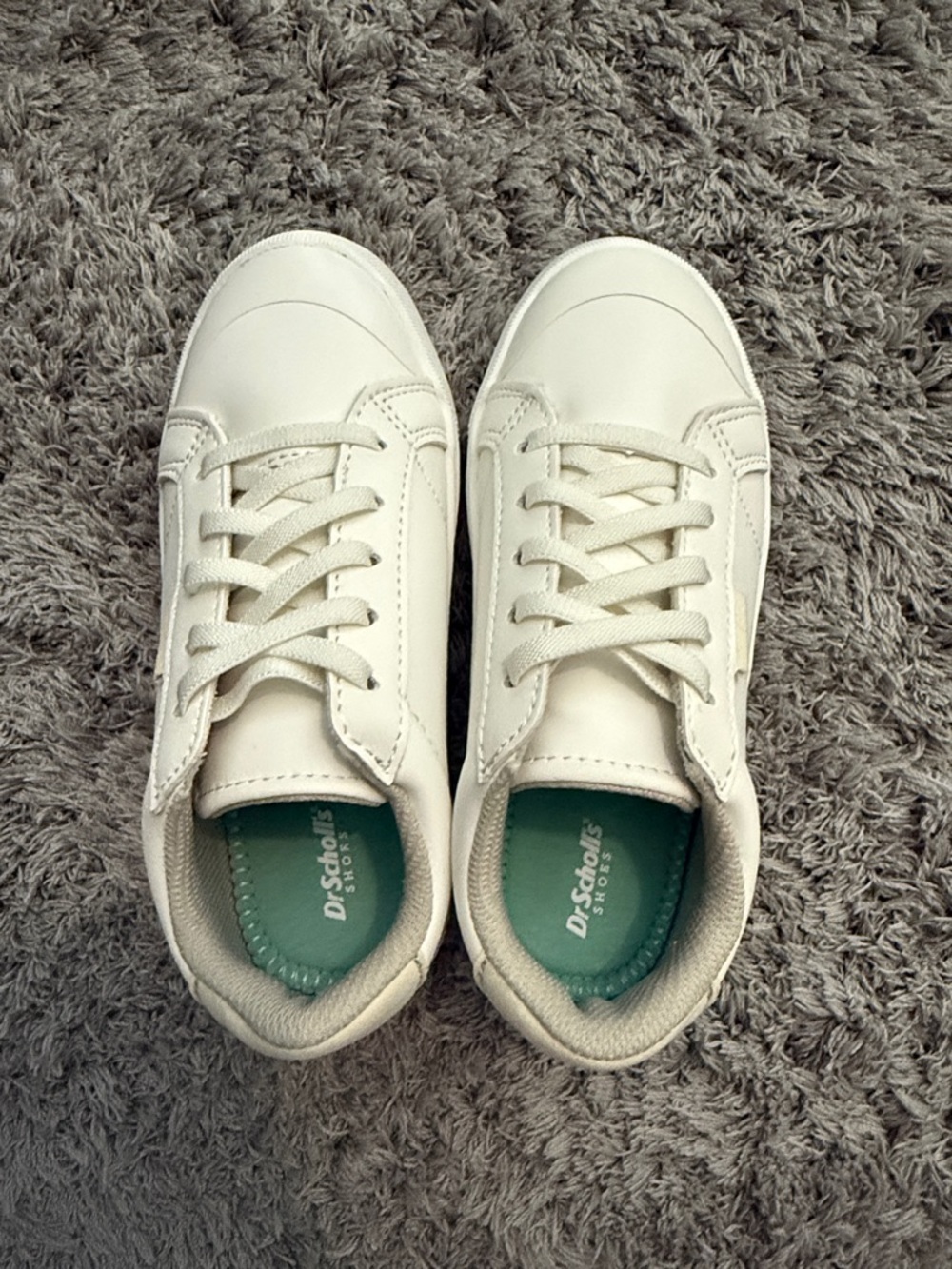 Dr. Scholl's White Low-Top Sneakers with Mint Insole